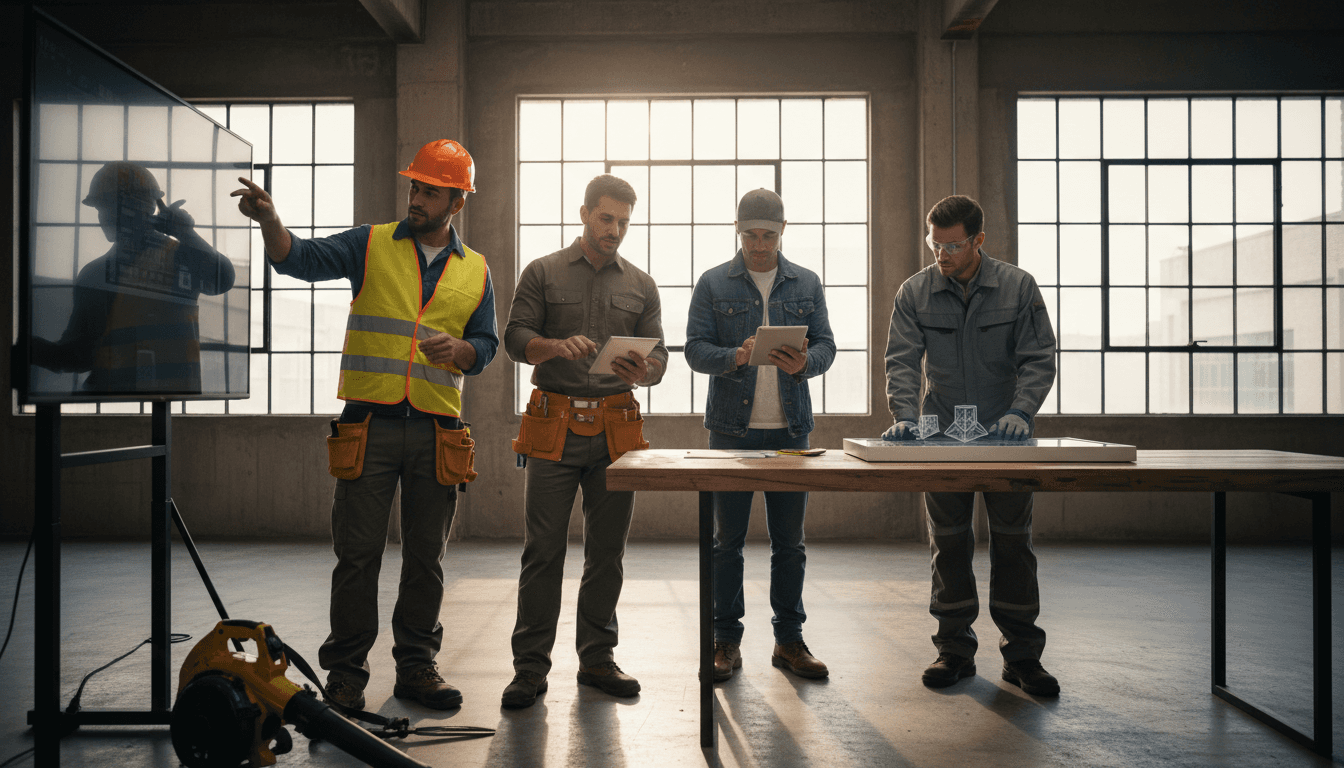 Industry professionals from construction, landscaping, trucking, and manufacturing