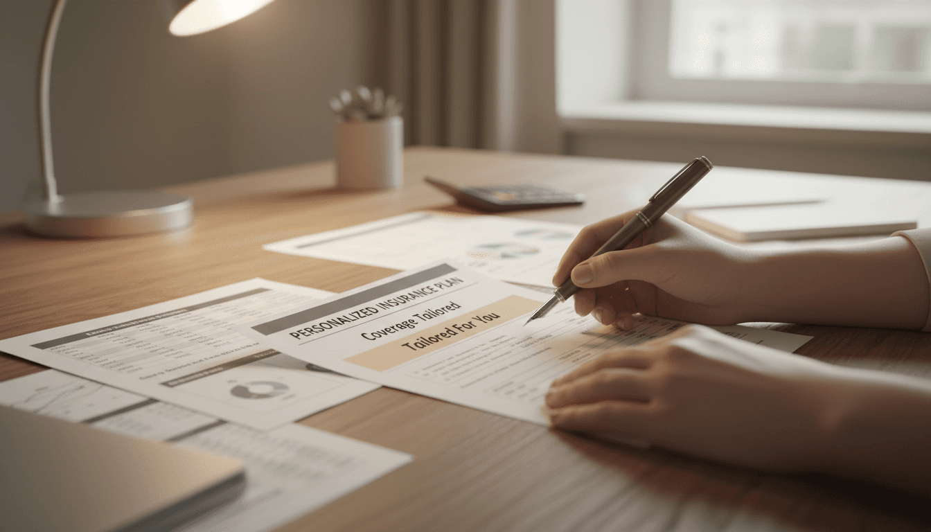 Insurance agent preparing customized workers compensation quote